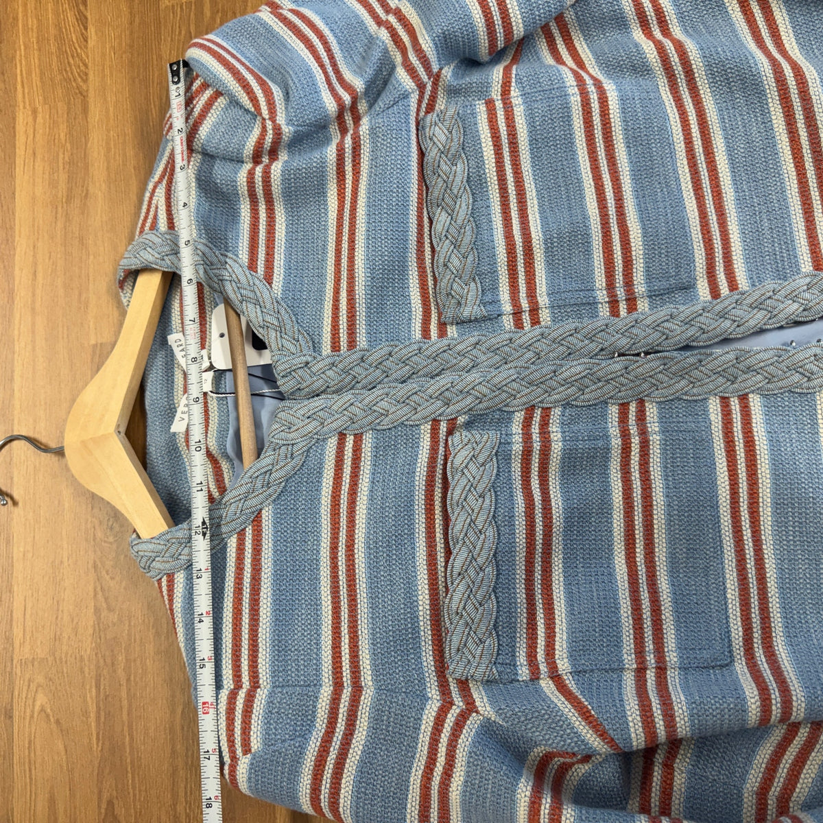 Veronica Beard Arrowe Jacket Blazer Womens 12  Blue Multi Striped Crewneck NWT
