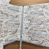 Elliatt Kate Dress Womens S White Floral Lace Semi-sheer Long Sleeve Mini