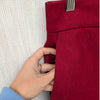 COS Red Wool Blend High Rise Straight Leg Trouser Pants, size EU34/US4
