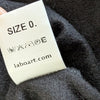 Labo.Art Gonna Penna Wool Midi Skirt Womens 0 Black High-rise Straight Italy NWT