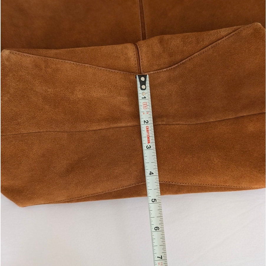 Mango MNG Bag Brown Leather Bucket Shoulder Adjustable Strap