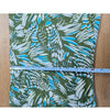 Reformation Green Blue Abstract Floral Strapless Stretch Midi Dress XS