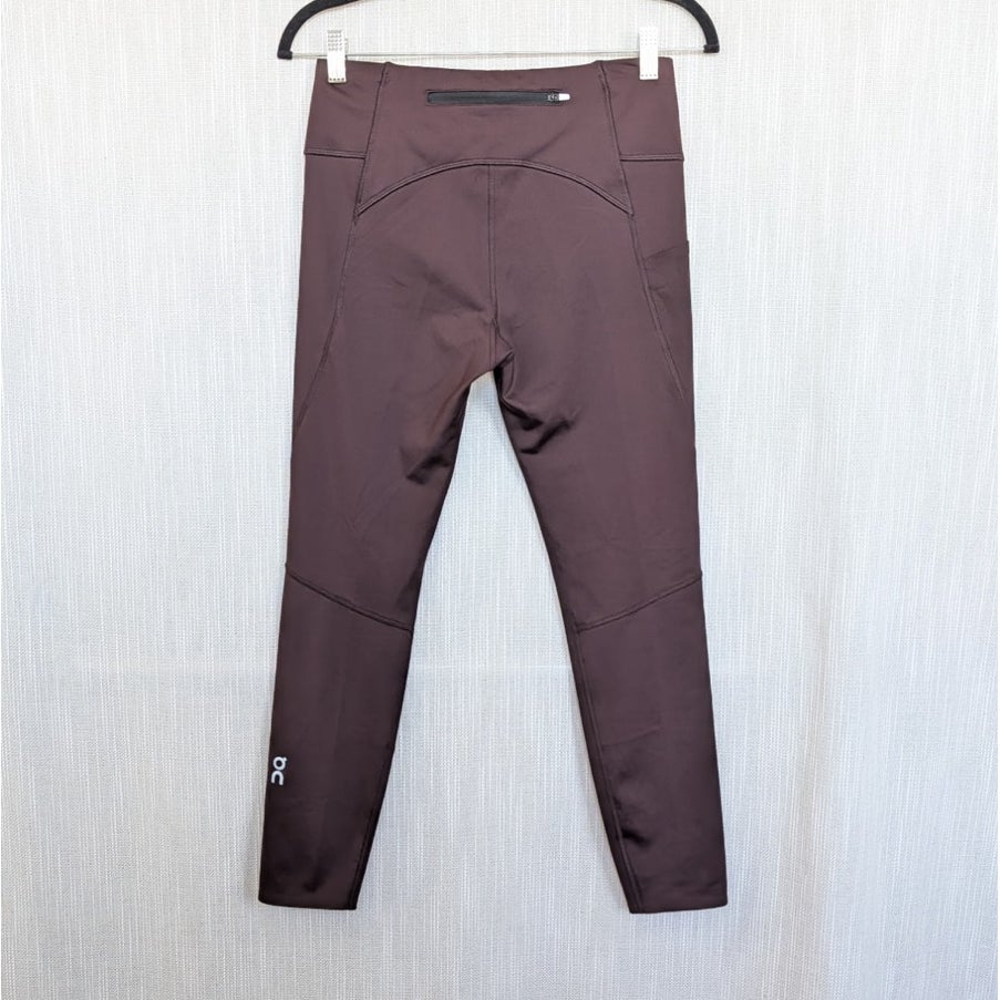 On Running Performance Tights in Grape 7/8 Womens M Purple/Brown NWT