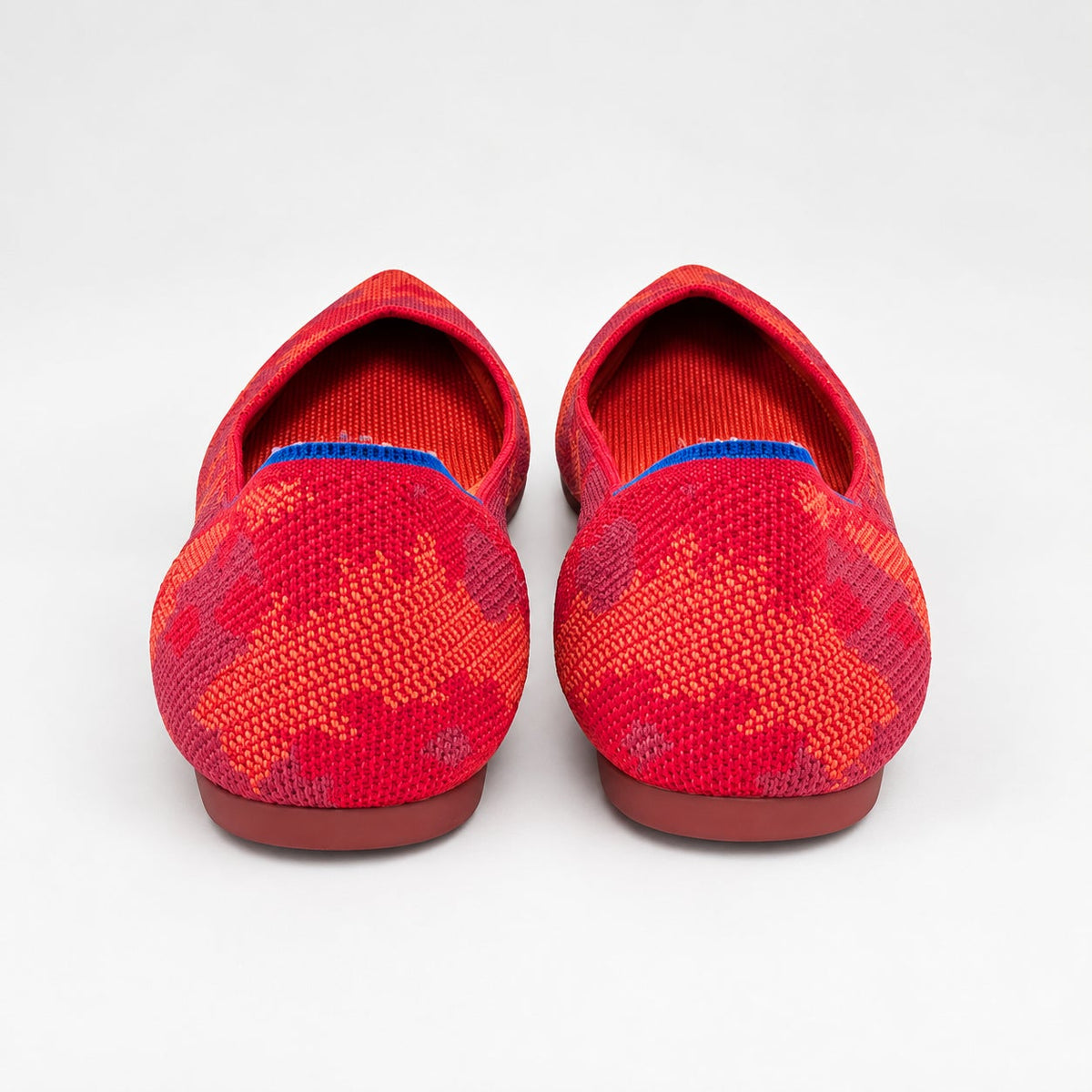 Rothy's The Point Red Botanicamo Pointed Flats Size 7.5