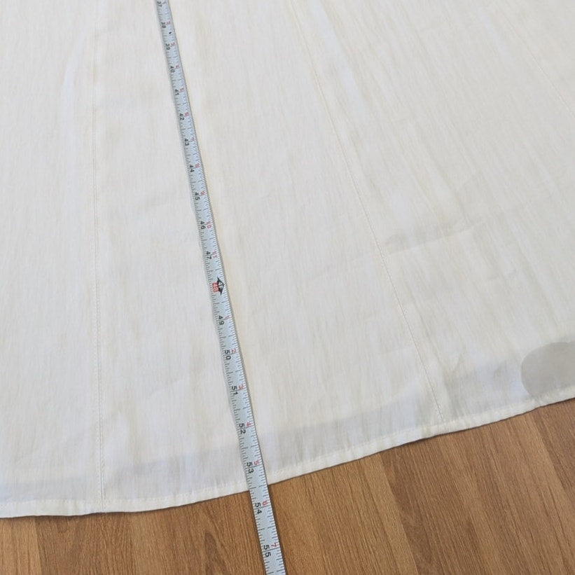 Mango Pepa Ivory Sleeveless Flared A-Line Maxi Midi Dress NWT Size 1XL