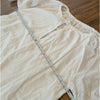 Dissh Nadia White Linen Smock Dress Womens 6 Long Sleeve Tunic Shirt Mini