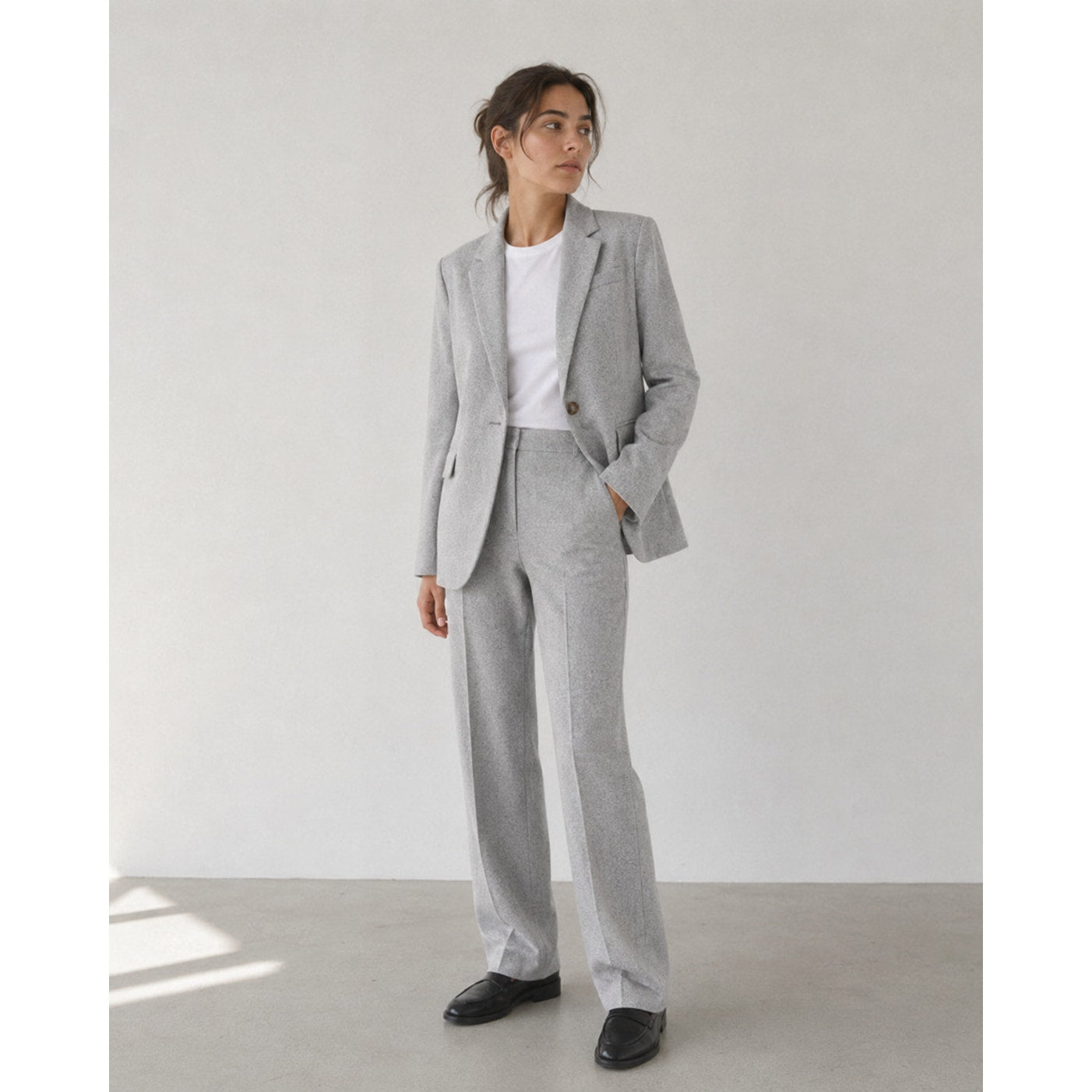 J.Crew Gray Wool Suit Set: Single-breasted Alfie Blazer 4 & Dress Pants 4 Tall
