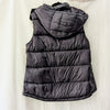 DKNY Sport Premium Down Black Half-Zip Down Puffer Hood Vest, size M