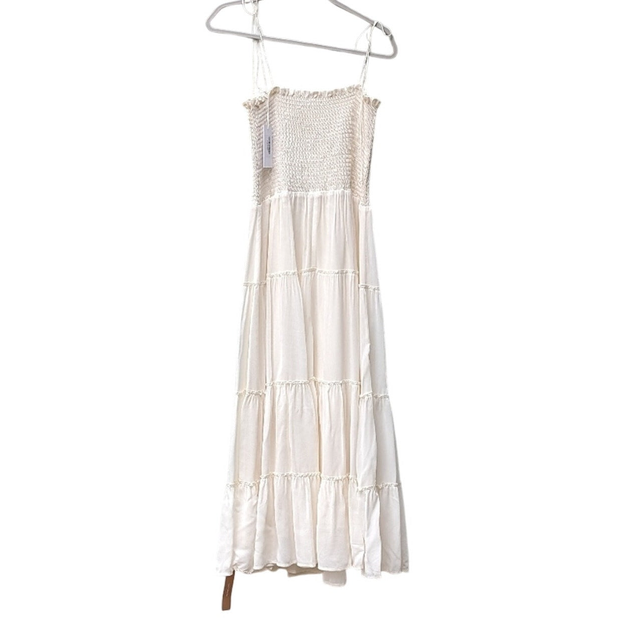 New Reformation Nira Flowy Maxi Dress Ivory Women’s Size XL