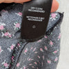 AFRM Black Floral Print Trixie Long Ballon Sleeve Midi Maxi Dress, size M