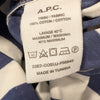 NWT APC Rue Madame Plaja Dress Striped White/Navy Shirt Dress Robe, size 36