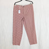 Berwich Laura 67 Pants Womens IT44 US 8 Red Gingham Check Wool es1508x Italy NWT