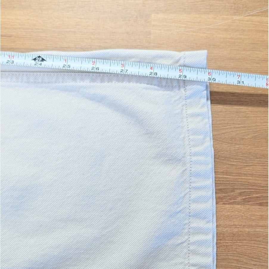 Abercrombie Wide Leg Curve Love Pants Womens 26/2R Ecru High-rise Chino NWT