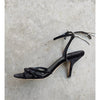 Magda Butrym Berlin Crystal Velvet Sandals Heeled Italy Shoes, size 40/US 10