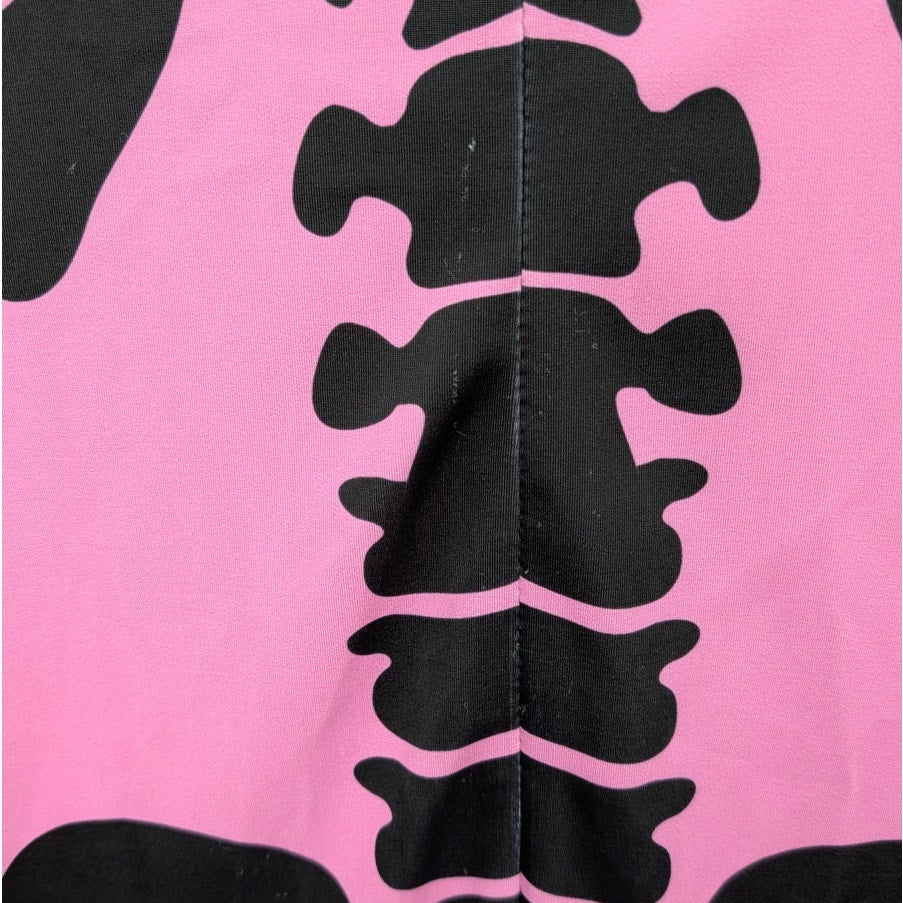 Candy Catz BnW Bossy Skeleton Costume Womens M Purple OP Long Sleeve Jumpsuit