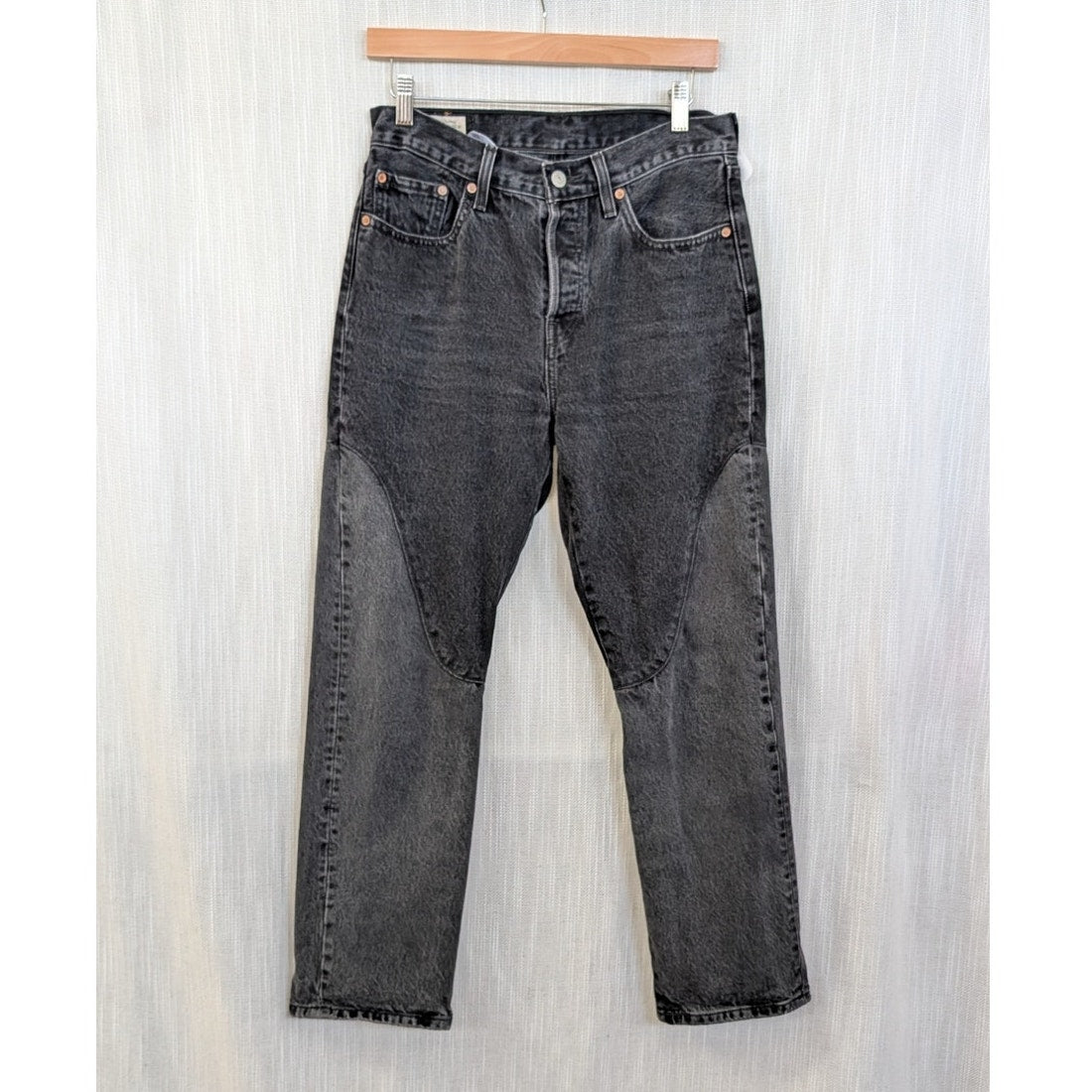 Levi's 501 Original Chaps Two-Tone Black Jeans Women's W28 L30 A7501-0000