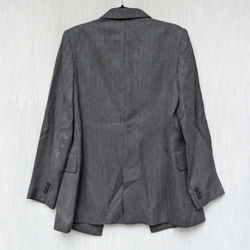Massimo Dutti Blazer 6017/517/800 Womens Dark Gray Single-breasted Long Sleeve