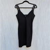 Just Cavalli Dress Womens IT42/US 6 Black Sleeveless Bodycon Slim Mini Logo NWT