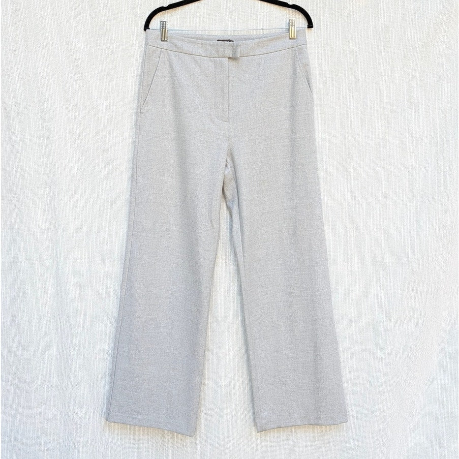 J. McLaughlin Pants Womens 8 Gray High-rise Straight Leg Chino Dress