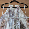 Ted Baker Ammaria Sleeveless Pleated High/Low Dress Womens XS/S Floral Midi