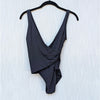 Melissa Odabash Veneto One Piece 61124110 Swimsuit Womens 4 Black V-neck NWT
