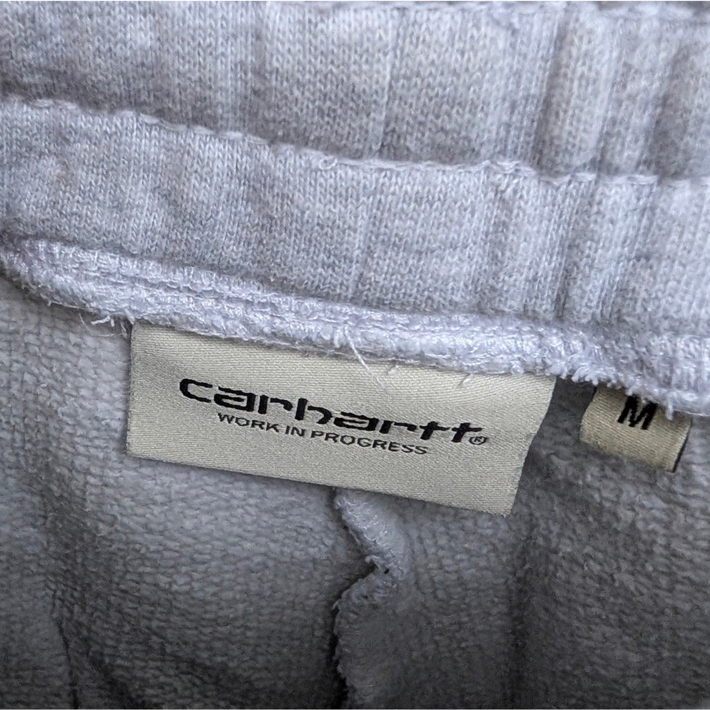 Carhartt WIP Women's Light Gray Straight/Wide Leg Sweatpants, Size M