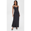 Jenni Kayne Slip Dress Womens S Black Satin Sleeveless Midi Maxi