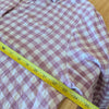 Hatch Boyfriend Purple Checked 100% Cotton Button-up Long Sleeve Shirt, size 4