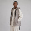 Max Mara The Cube Cameluxe Greengo Anthracite Puffer Hooded Vest Womens 10 Gray