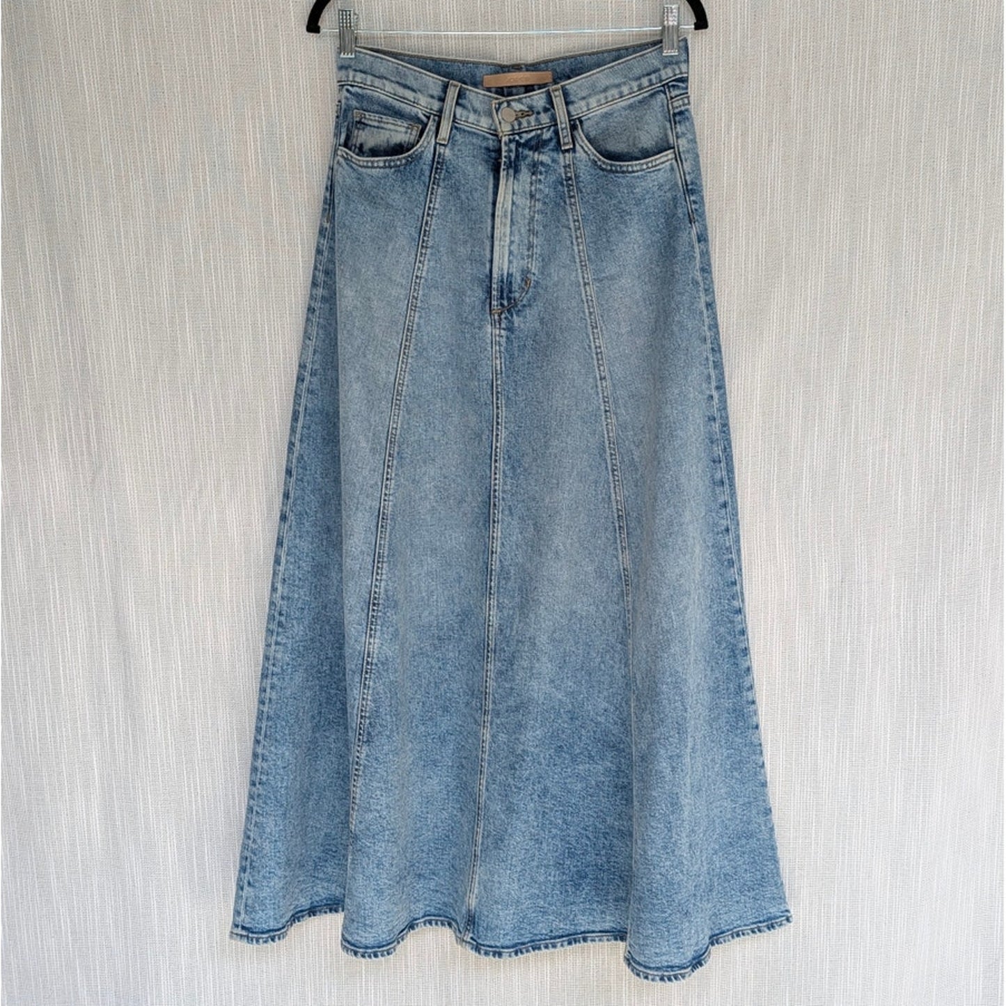 Joe's Jeans Amelia Skirt Womens 28 Blue Denim High Waist Flare A-line Midi Maxi