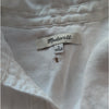 Madewell White Flap-Pocket Button-Up Shirt in 100% Linen, size L