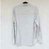 Anine Bing Essie Shirt Womens S White/Blue Oversized 100% Cotton Button-up