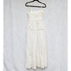 Saylor Evangelina Crochet Dress Womens XS White Sleeveless Cotton Midi Maxi