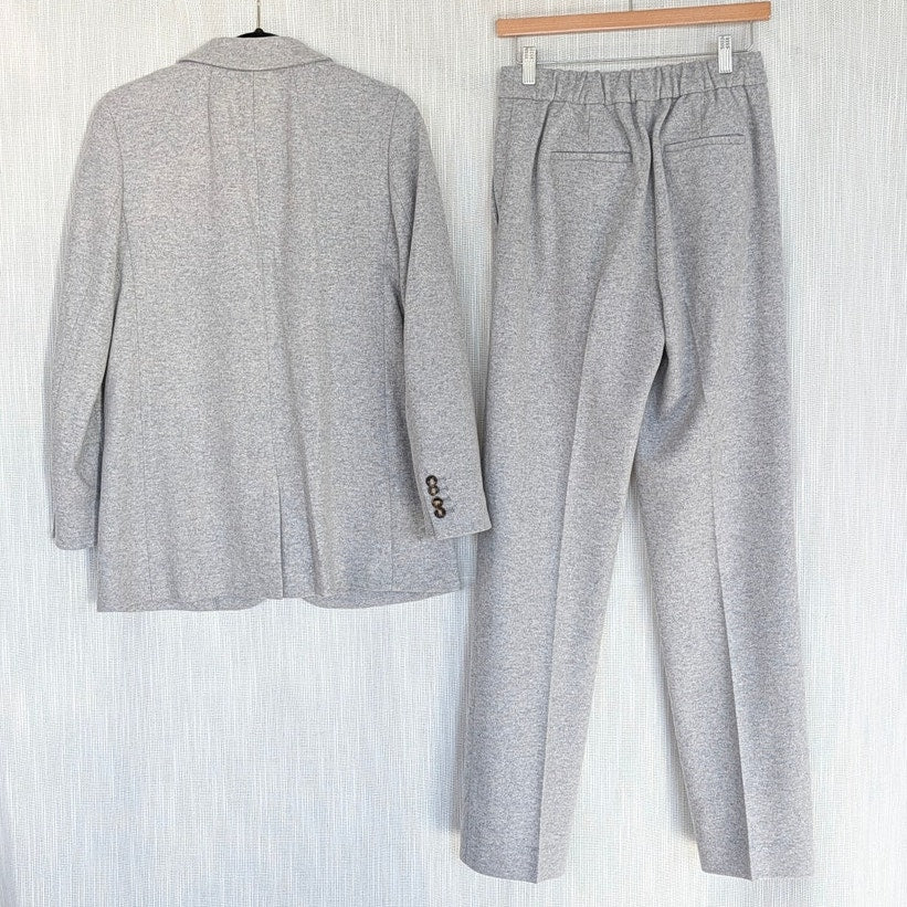 J.Crew Gray Wool Suit Set: Single-breasted Alfie Blazer 4 & Dress Pants 4 Tall