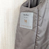 Max Mara The Cube Cameluxe Greengo Anthracite Puffer Hooded Vest Womens 10 Gray