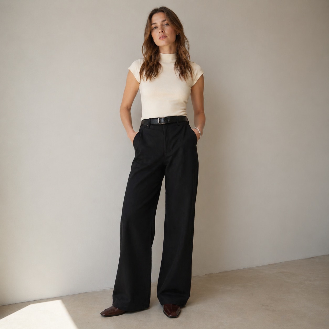 Reformation Cary High Rise Slouchy Wide Leg Jeans Womens 31 Black Relaxed Fit