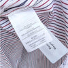 J. Crew Red/Blue Striped Embroidered Sleeves Tie Front/Back Tunic Blouse, size M