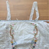 Free People Chloe Embroidered Tank Top Womens XS Linen/Cotton Sleeveless NWT