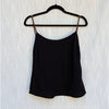 Anine Bing Chelsea Tank Top Womens L Black Crepe Gold Chain Straps Sleeveless