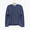 Nordstrom Wool & Cashmere Crewneck Sweater Womens M Navy Knit Long Sleeve