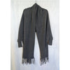Anthropologie Look by M Fringe Shrug Cape Cardigan Charcoal One Size NWT
