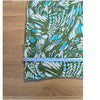 Reformation Green Blue Abstract Floral Strapless Stretch Midi Dress XS