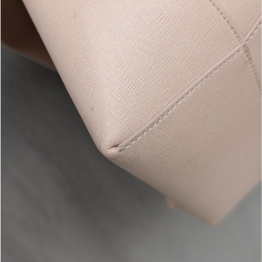 Mansur Gavriel Grained Calfskin Leather Bucket Mini Backpack Rosa