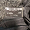 Zara Short Boucle Coat with Scarf 6318/295/922 Womens XL Dark Gray Button Front