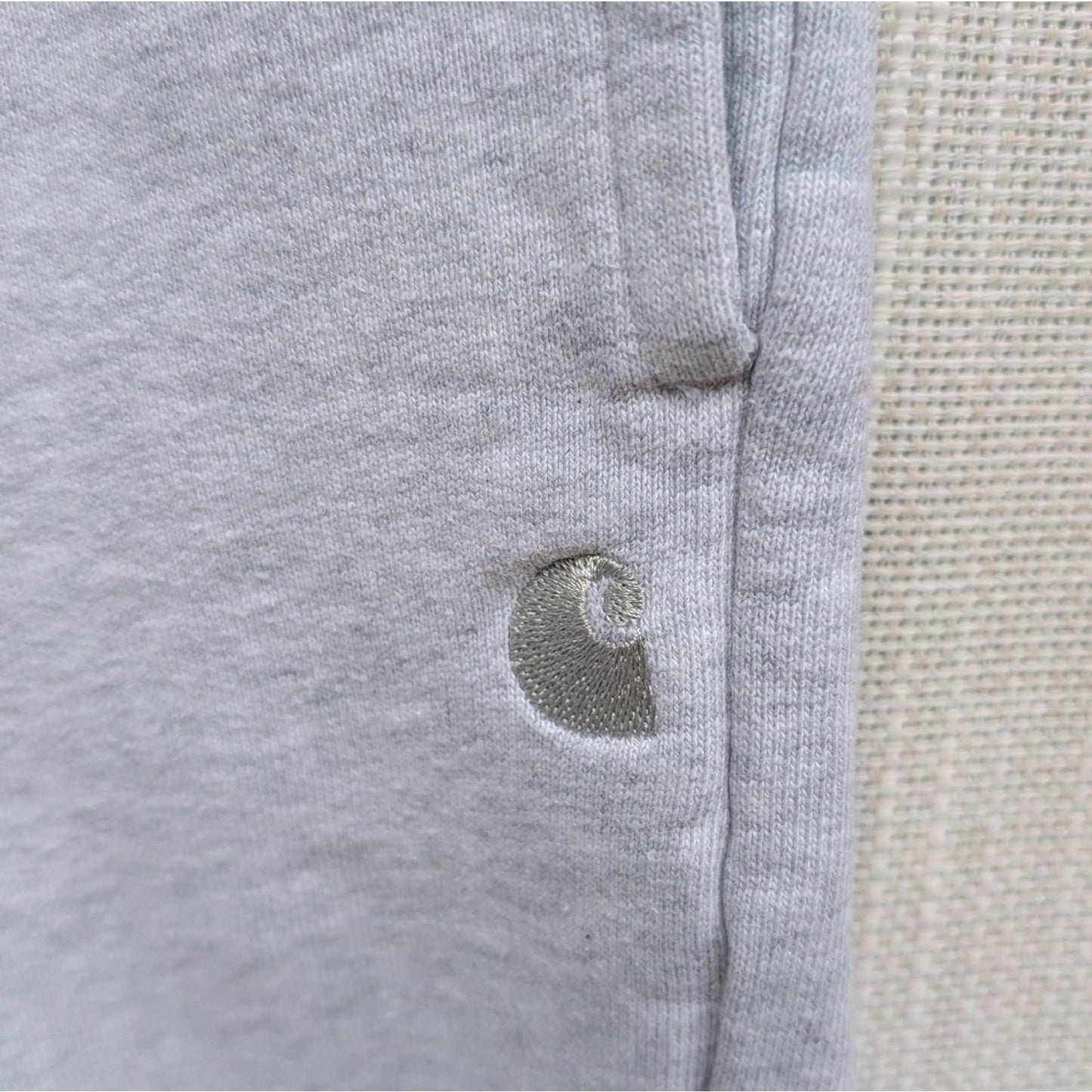 Carhartt WIP Women's Light Gray Straight/Wide Leg Sweatpants, Size M