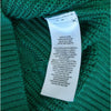 Lauren Ralph Lauren Green Cable Knit Cotton Long Sleeve Sweater, size S