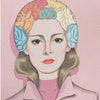 Prada Saffiano Leather Shoulder Bag Limited Edition Pop Art Portrait Print