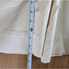 Lime Jumpsuit Womens S Ivory Linen Short Sleeve V-neck Zip Mid-thigh Catsuit