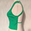 Jacquemus La Maille Ascu One-Shoulder Sleeveless Crop Top, size FR40/US8