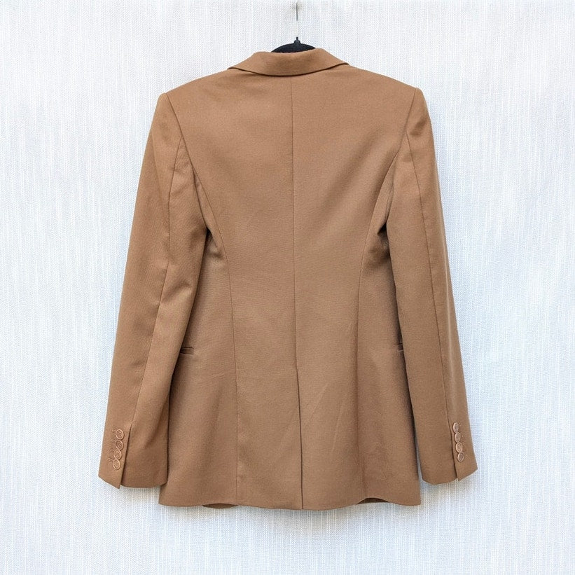 NWT Stella McCartney Slim Jacket Cinnamon Single-breasted Blazer , size IT38/XS